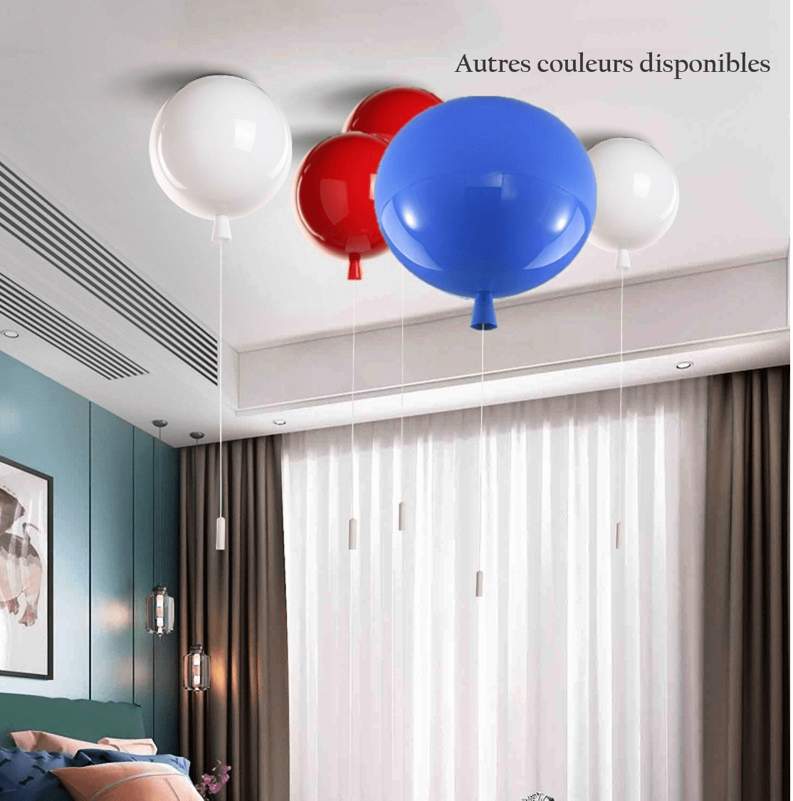 Suspension Enfant Ballon Rouge